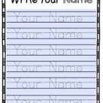 Marvelous Free Name Tracing Worksheets For Preschool Photo