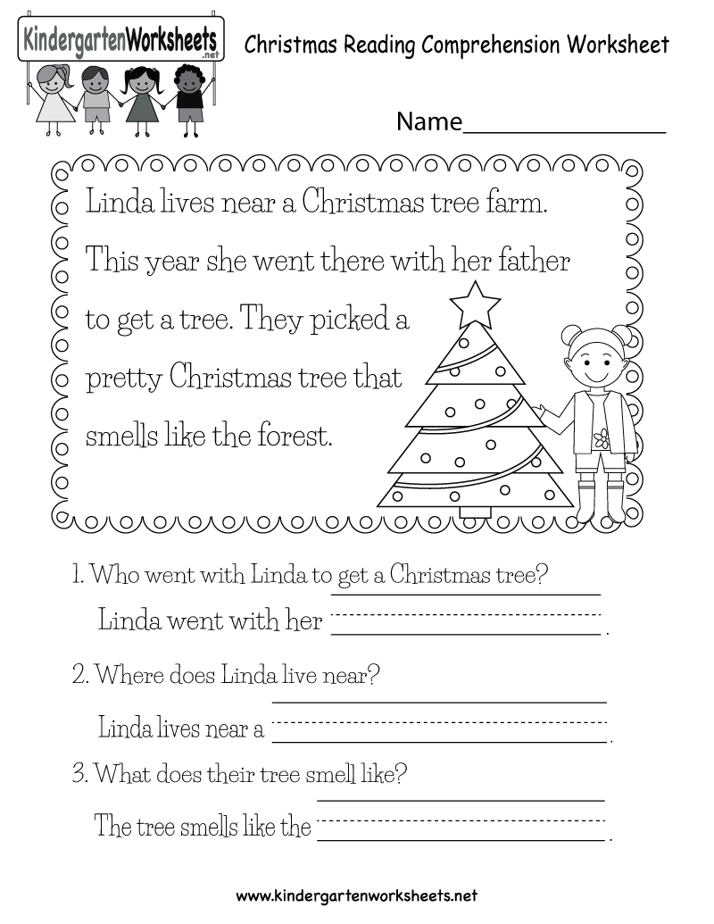 Math Worksheet : Christmas Reading Worksheet Printable