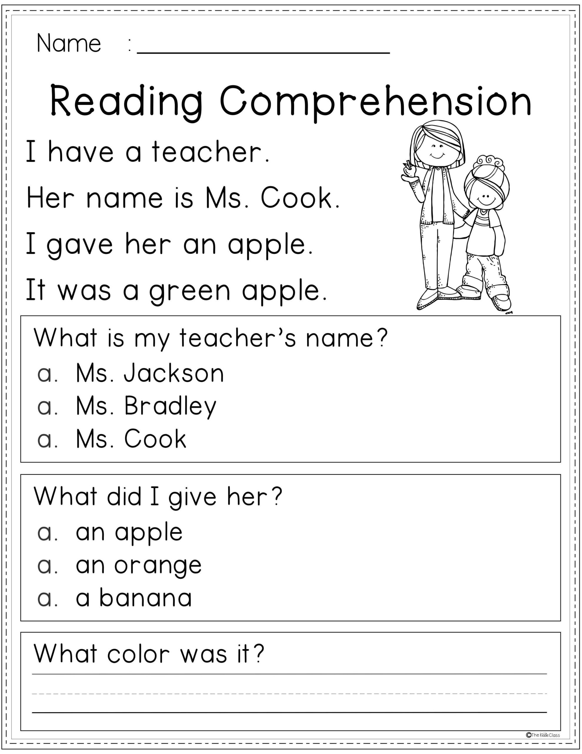Math Worksheet : Free Reading Comprehension Worksheets First