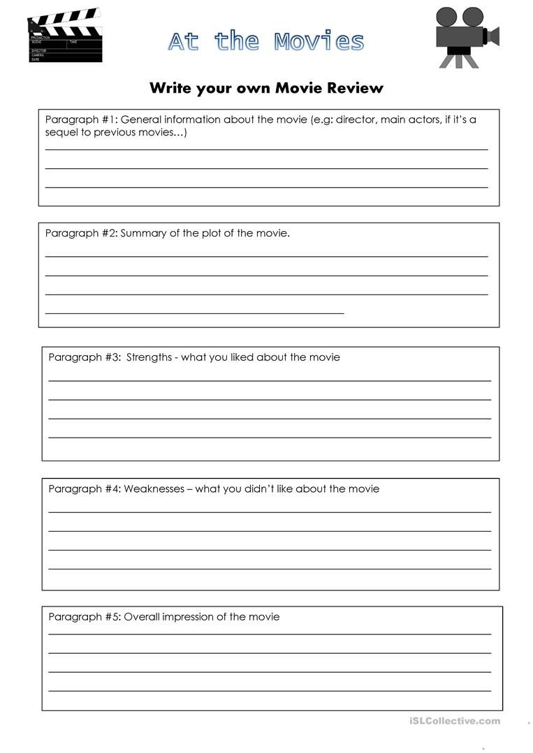 Movies Worksheet | Handwriting Worksheets For Kindergarten