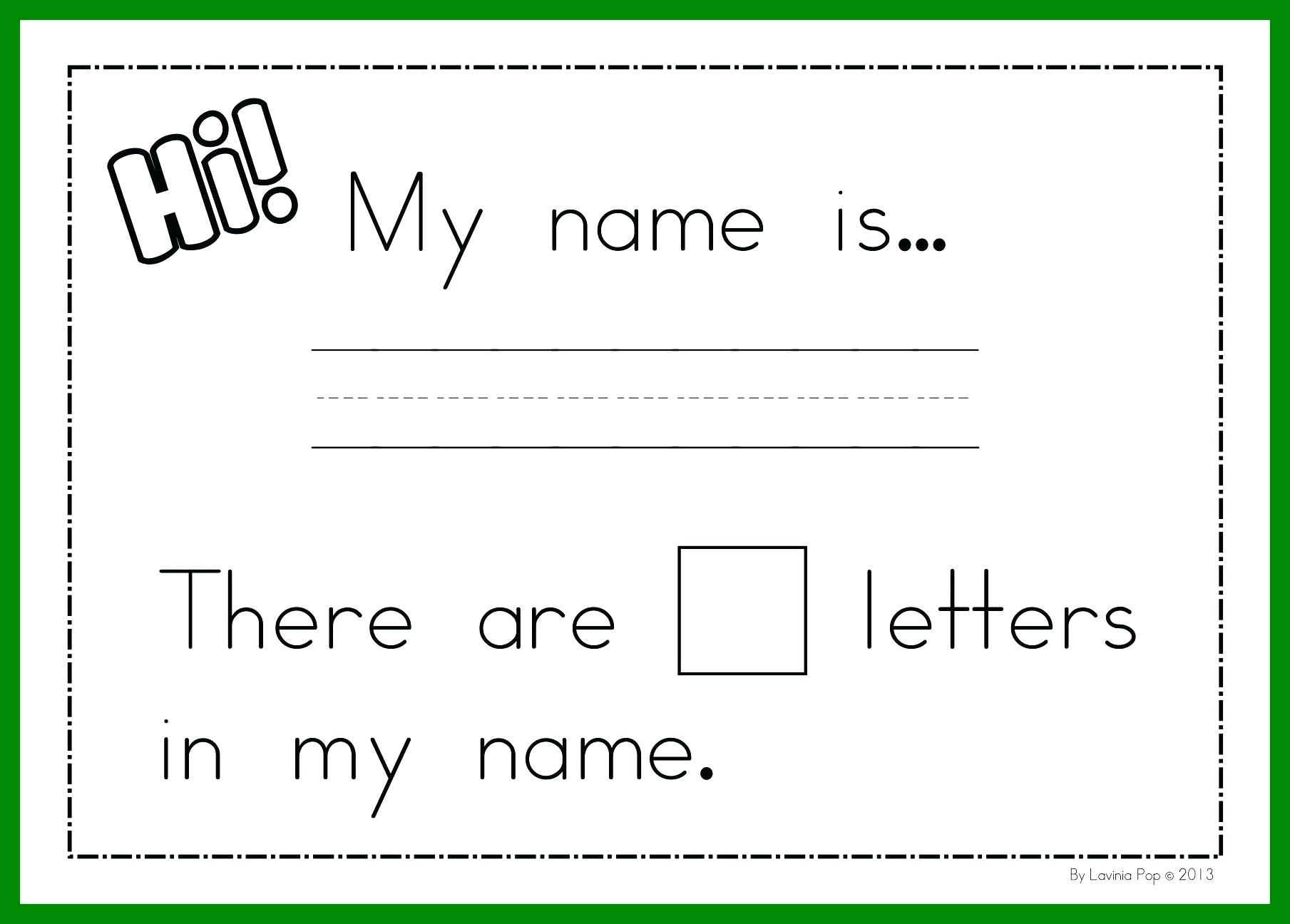 Name Tracing Printables Freelates For Kindergarten