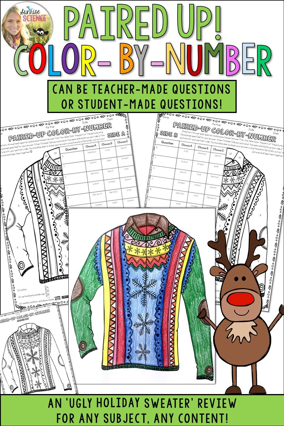 Ugly Christmas Sweater Worksheet Answers TracingLettersWorksheets