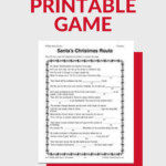 Santa's Christmas Route: Printable Christmas Game (Grades 3