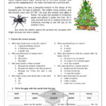 Staggering Christmas Reading Comprehension Pdf Picture