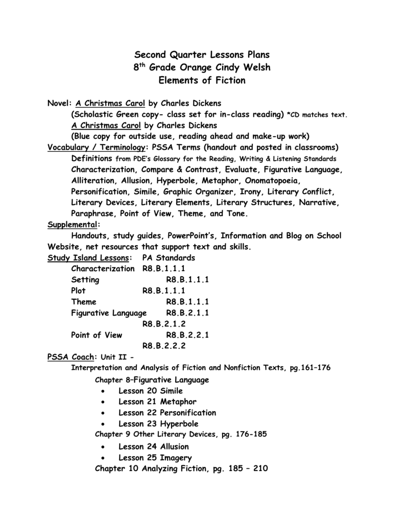 Study 2 Nd Quarter Terms, And Vocabulary From A Christmas Carol.