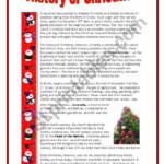 The History Of Christmas - 4 Pages - Esl Worksheetmarsala