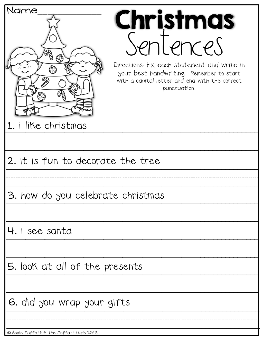 Christmas Worksheets Grade 5 TracingLettersWorksheets