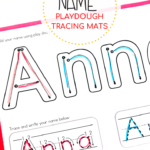 These Playdough And Tracing Name Mats Are So Versatile For