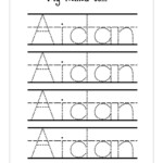 Traceable Names Worksheets | Name Tracing Worksheets