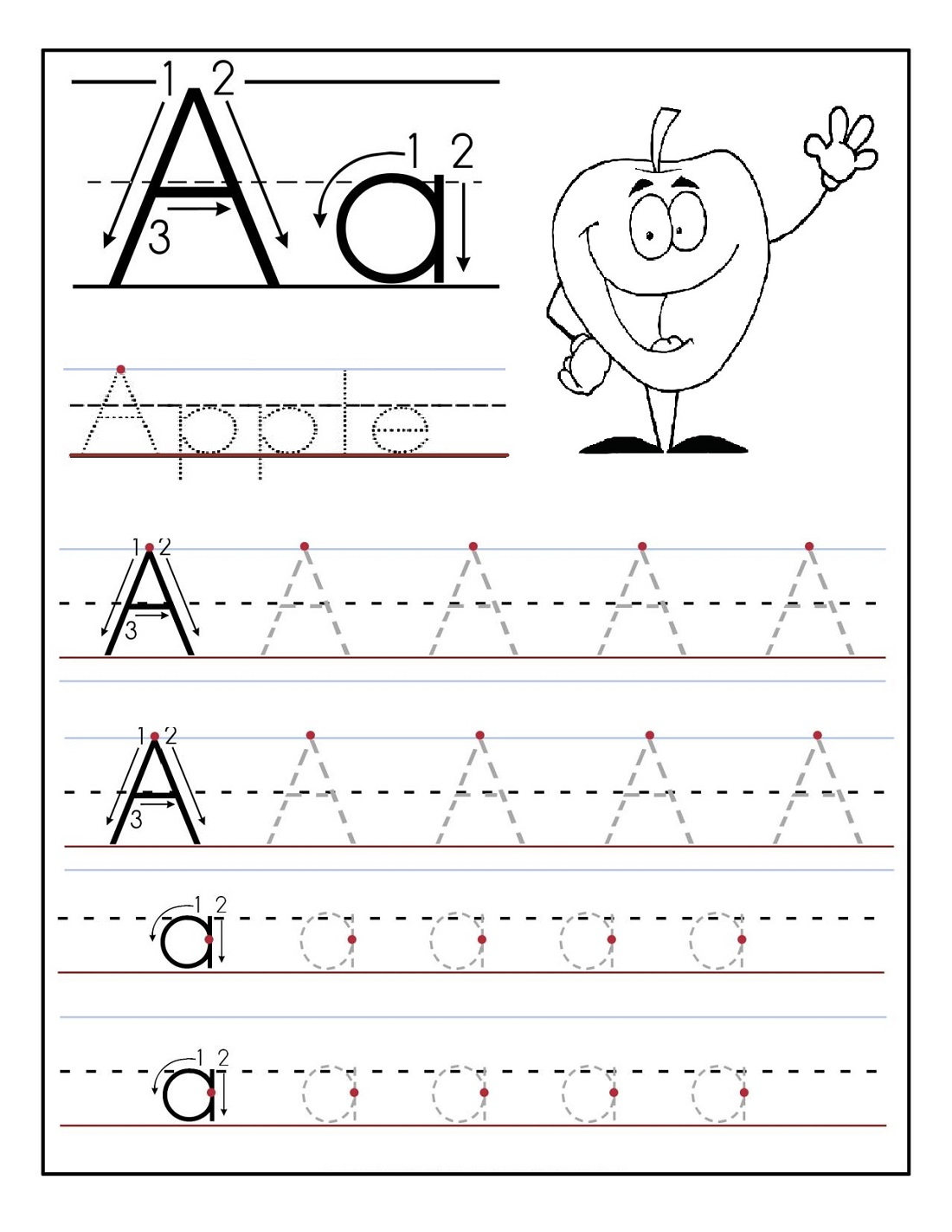 Worksheet ~ Alphabet Tracing Worksheet For Preschool And