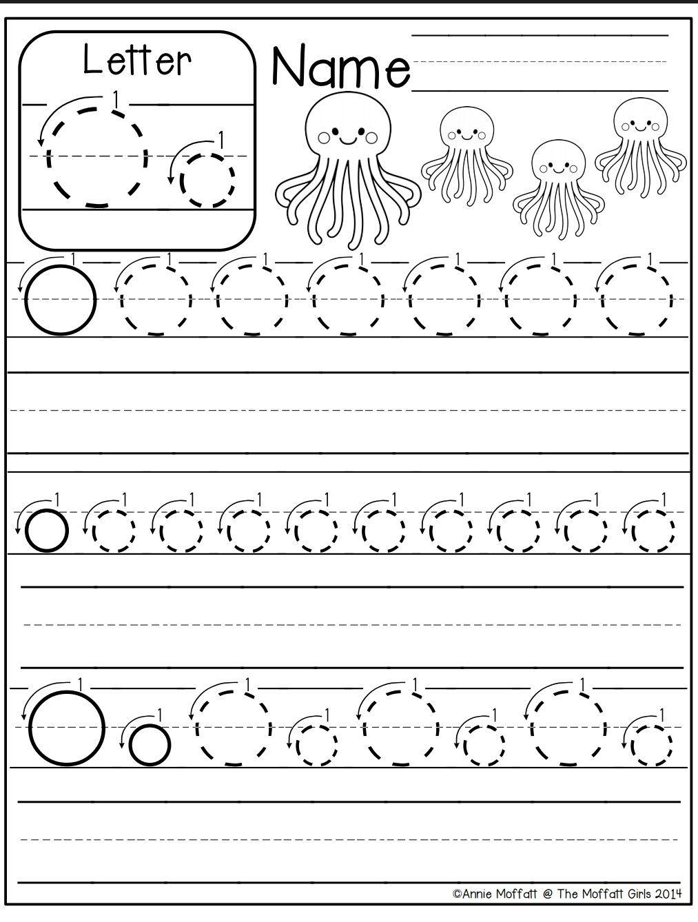 printable kindergarten worksheets letter o