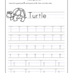 Worksheets Letter For Kindergarten Trace Dotted Letters