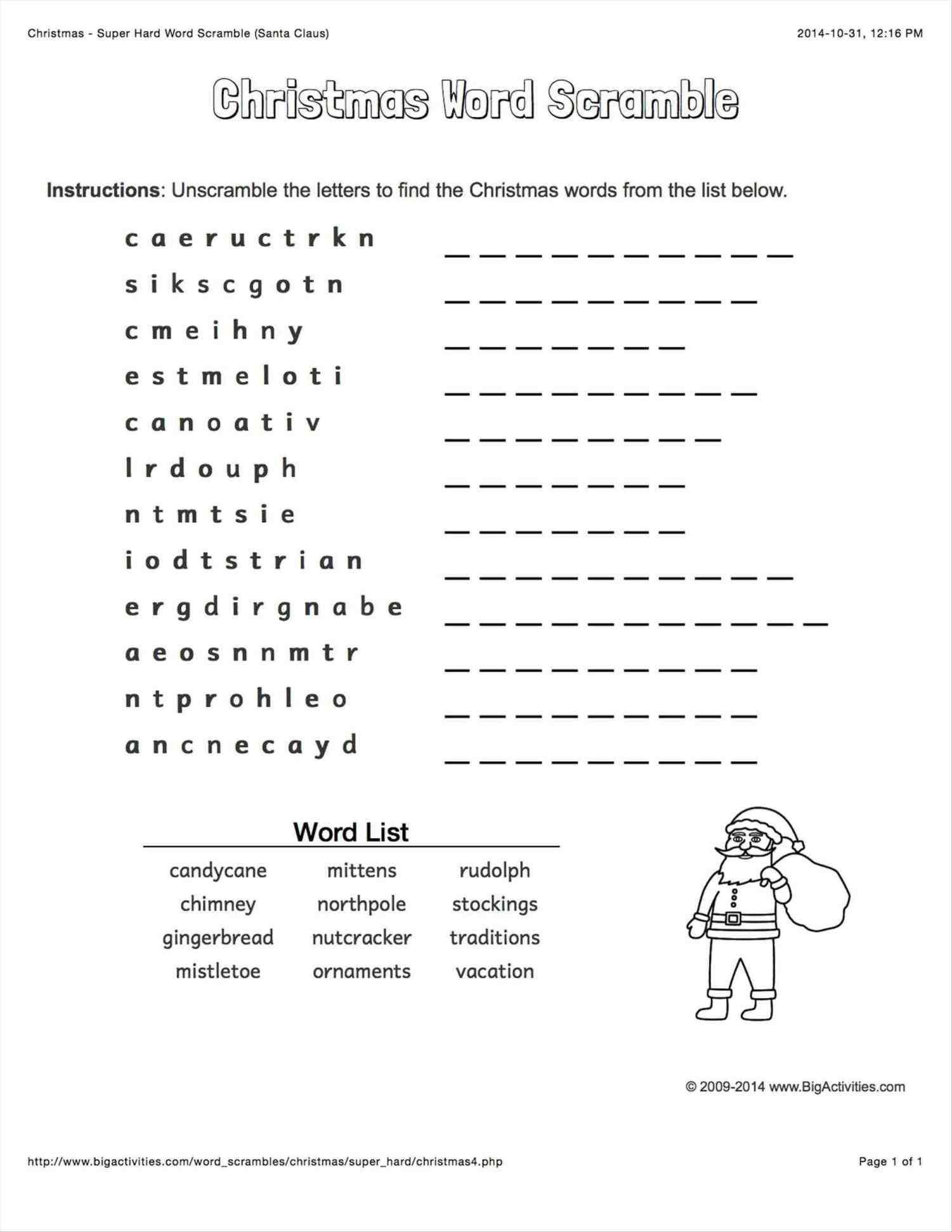 Xmast.site | Christmas Word Scramble, Christmas Words