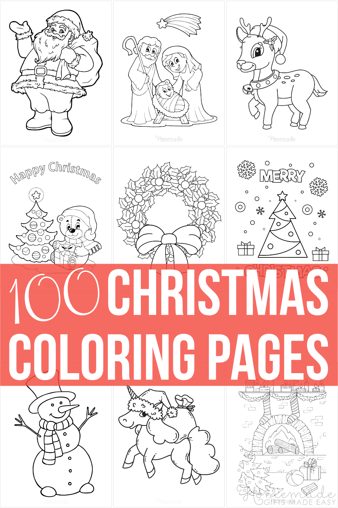 100 Best Christmas Coloring Pages | Free Printable Pdfs