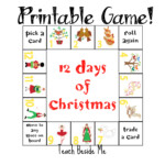 12 Days Of Christmas Printable Game