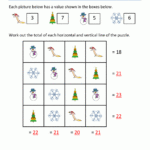2Nd Grade Christmas Math Worksheets