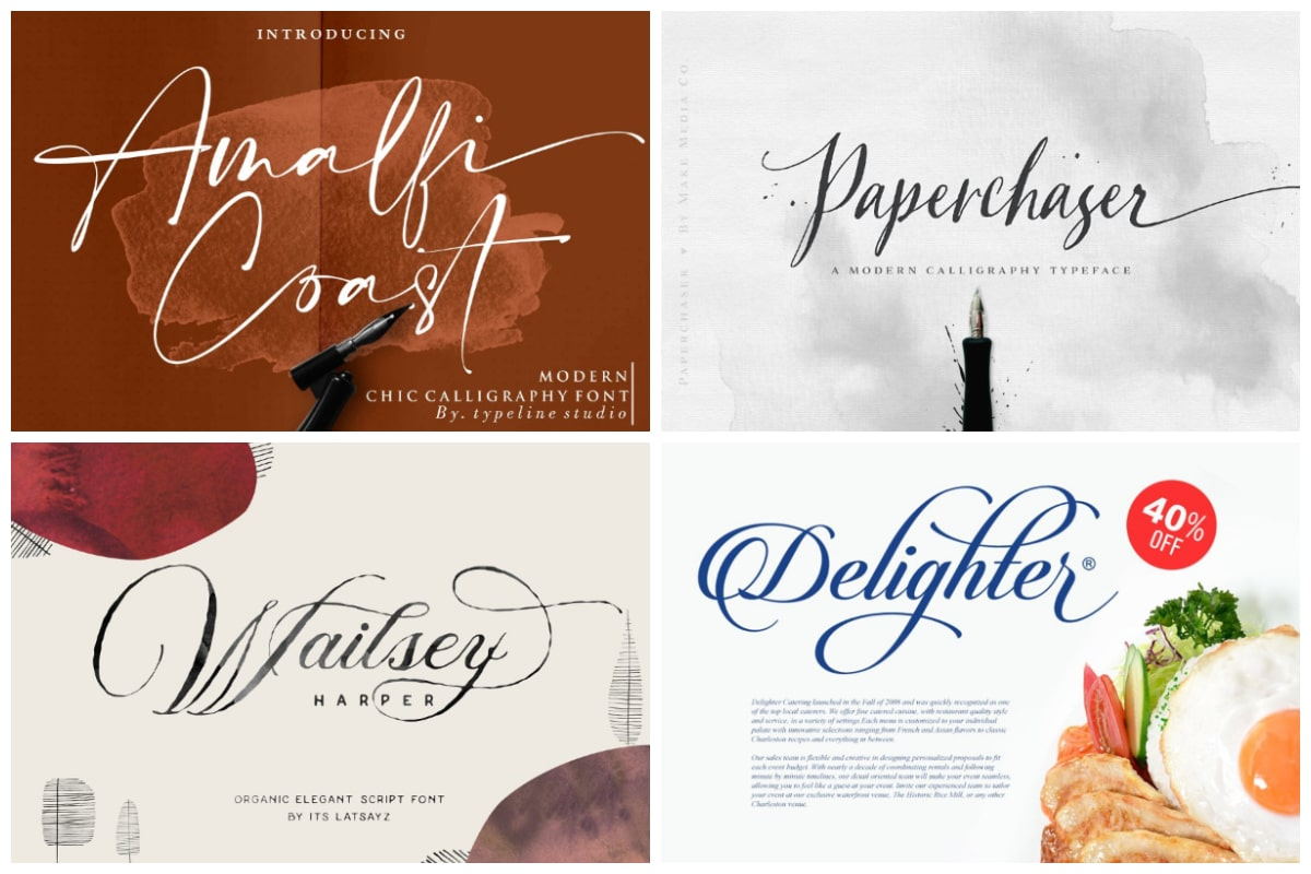 31 Delicate Calligraphy Fonts To Make Your Designs