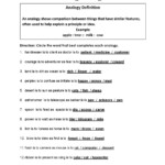 7+ Analogy Worksheet 8Th Grade | Word Analogies, Analogy