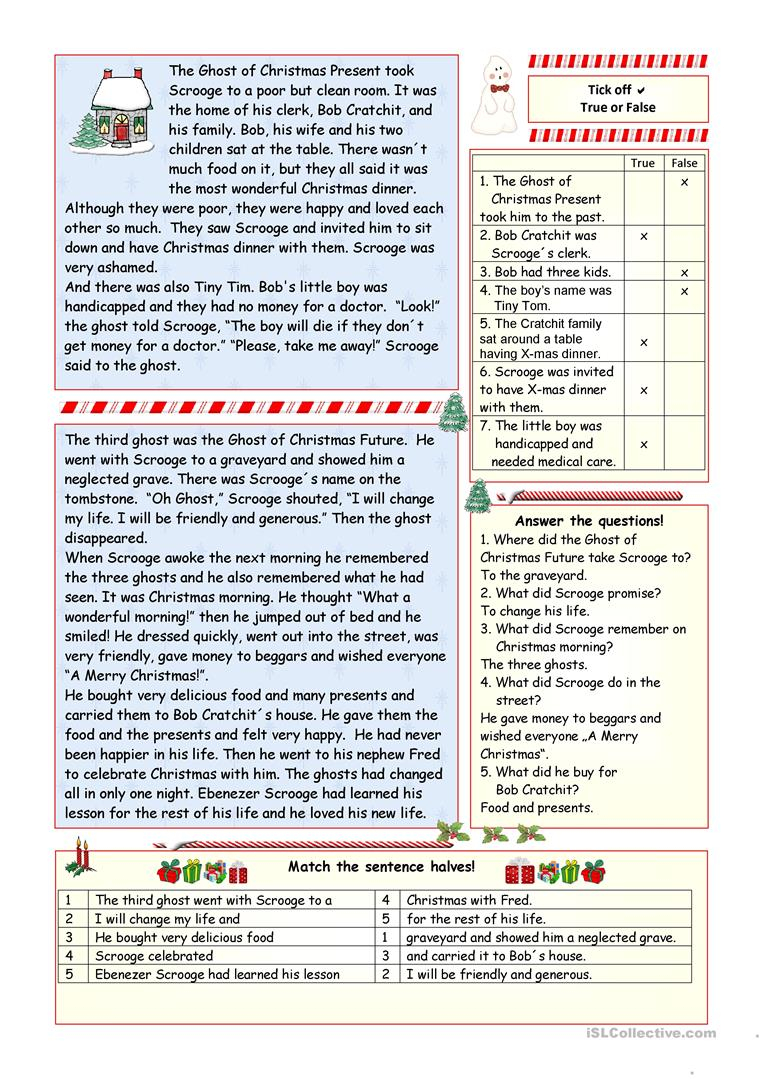 A Christmas Carol&amp;quot; - Simplified Version (Key Included