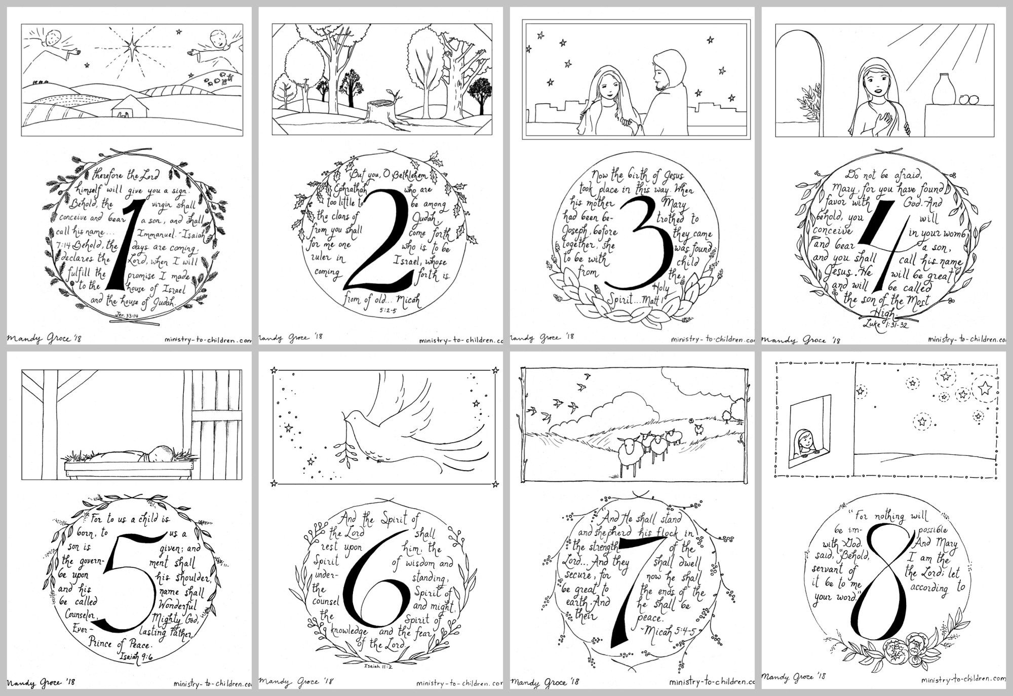 Advent Calendar Coloring Pages — Ministry-To-Children