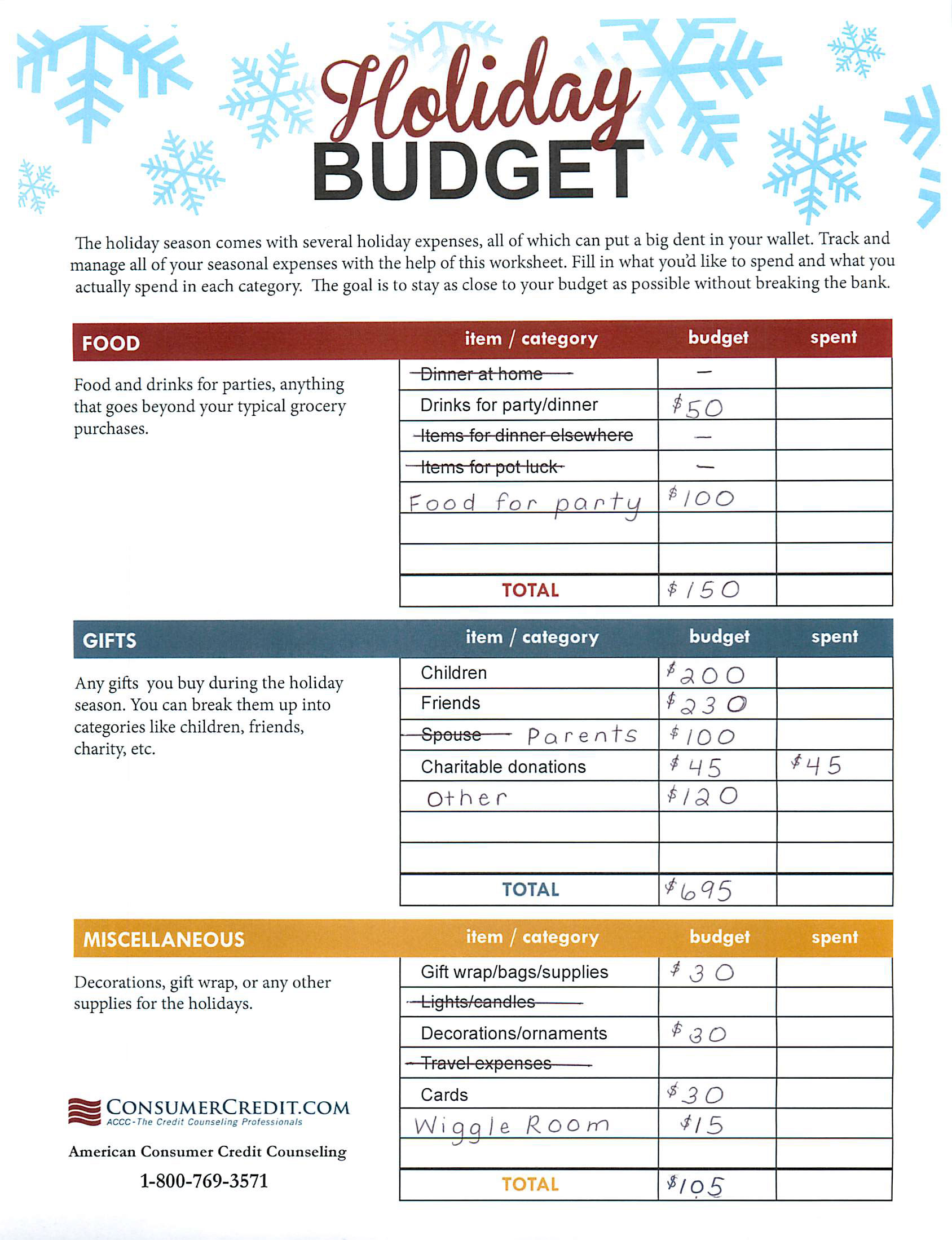 Challenge: Cash-Only Christmas - Consumer Credit