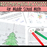 Christmas Activity Worksheets For Middle School Math - Make