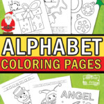 Christmas Alphabet Coloring Pages - Itsybitsyfun