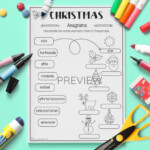Christmas 'anagrams' | Christmas Activities For Kids, Kids