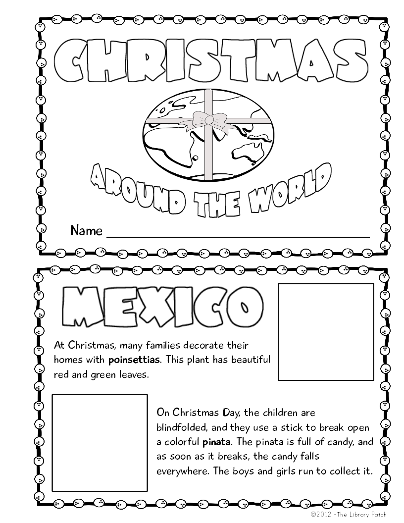 Christmas Around The World Mini Book Activity | Book