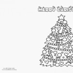 Christmas Card Templates To Color | Reactorread Throughout