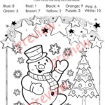 Christmas Colorcode - Christmas Coloring Pages - Numbers