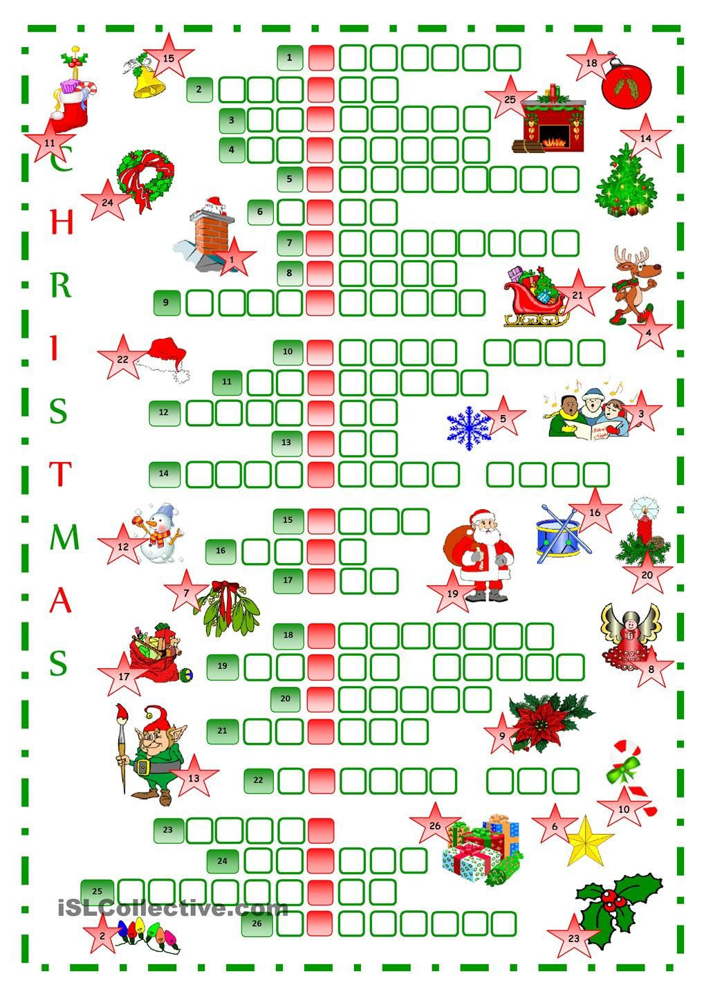 Christmas Crossword | Christmas Crossword, Christmas
