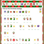 Christmas - Cryptogram Worksheet
