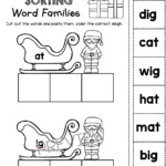 Christmas Cvc Words - Freebies - Kindergarten And First