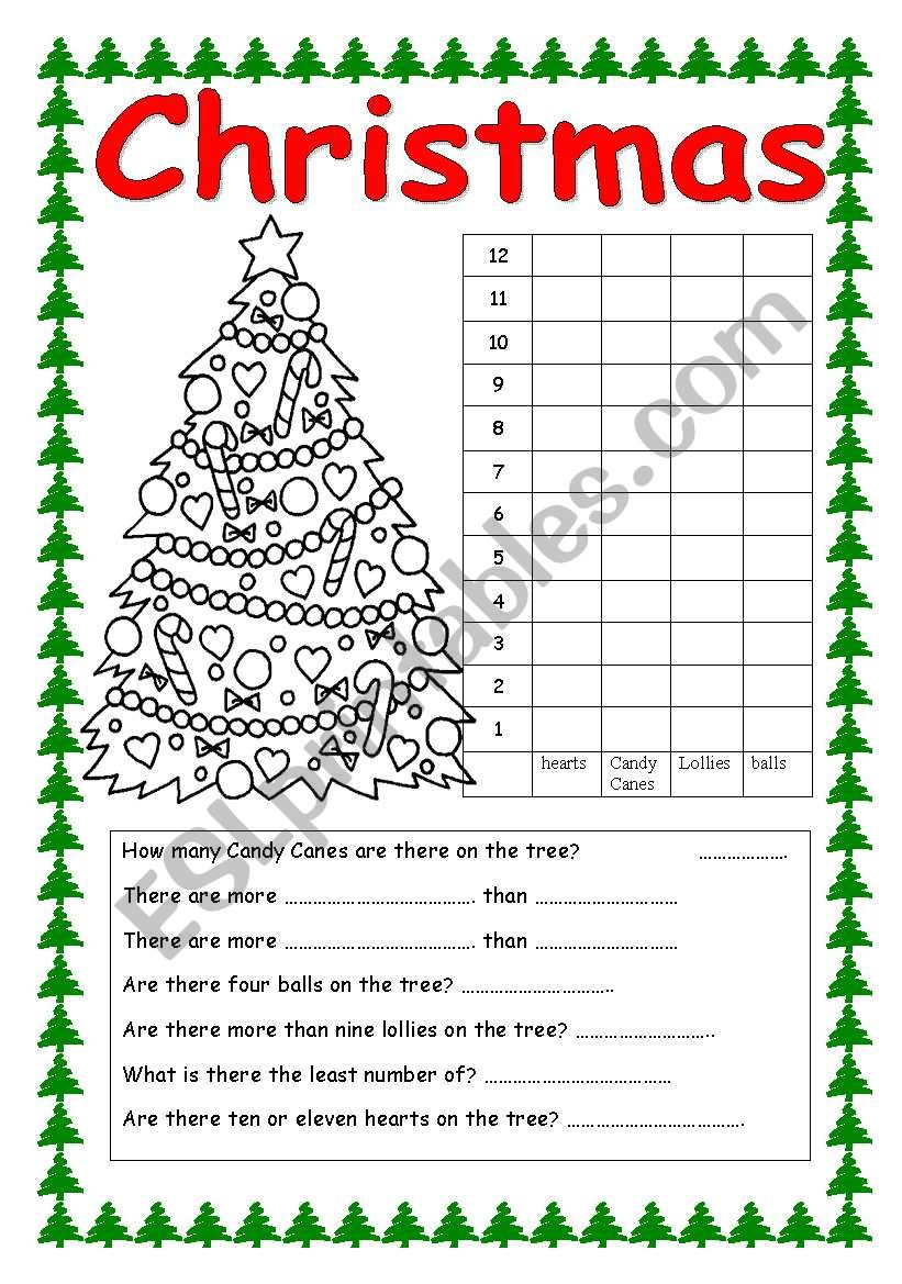 Christmas Graph - Esl Worksheetritawi