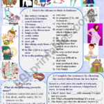 Christmas Idioms And Proverbs (With Keys) - Esl Worksheet