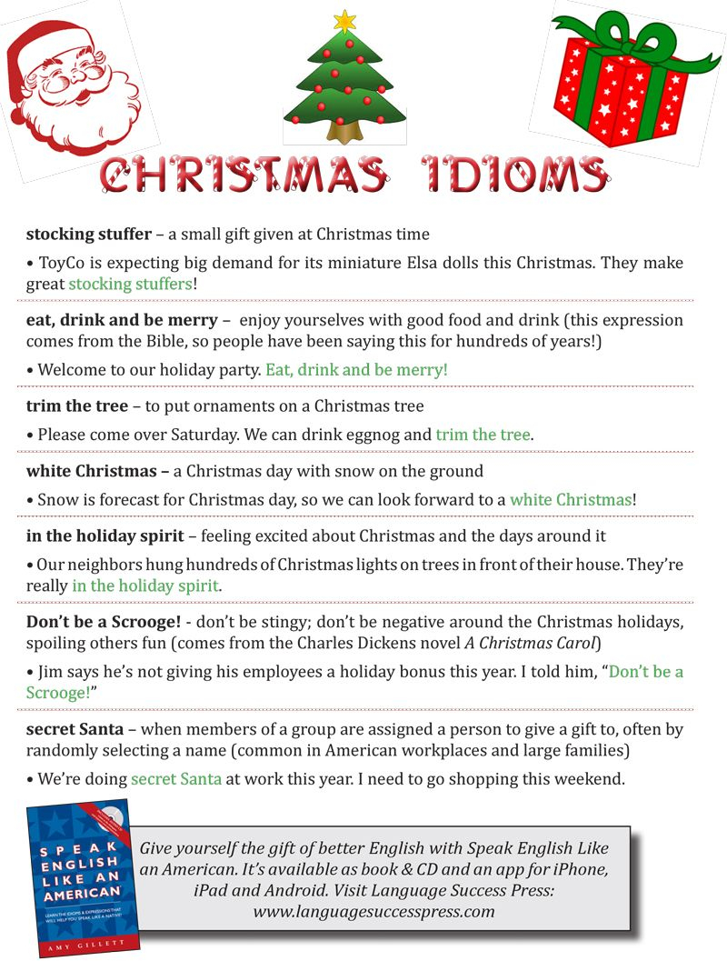 Christmas Idioms To Get You In The Holiday Spirit! | English