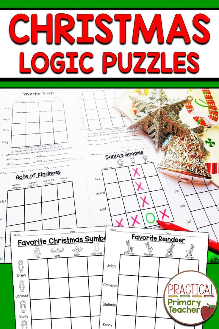 Christmas Logic Puzzles | Christmas Teaching, Christmas