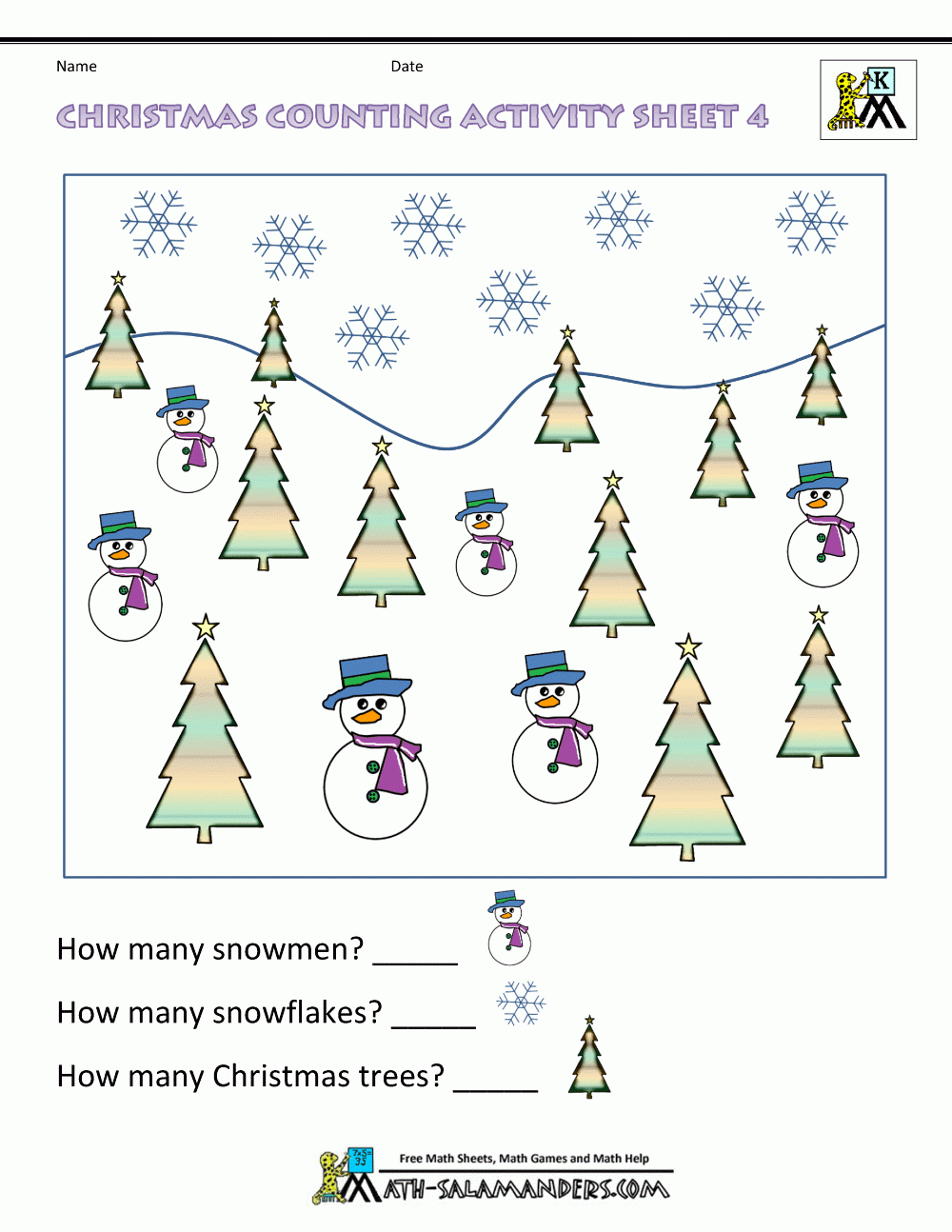 Christmas Math Activities | Christmas Math Worksheets
