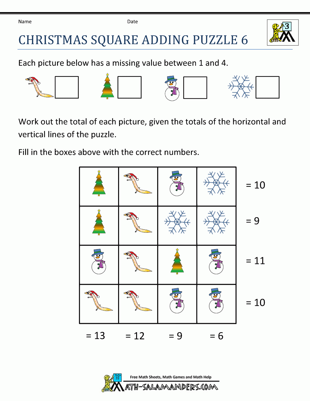 Christmas Math Worksheets | Christmas Math, Christmas Math