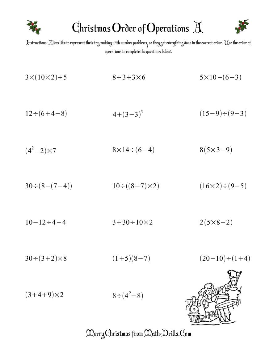 Christmas Math Worksheets | Christmas Math Worksheets, Order