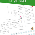 Christmas Math Worksheets For 2Nd Grade