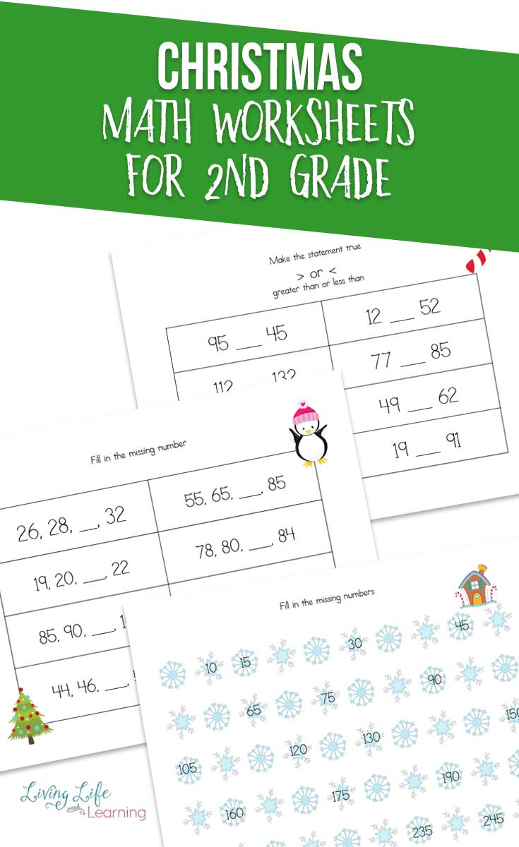 Christmas Math Worksheets For 2Nd Grade