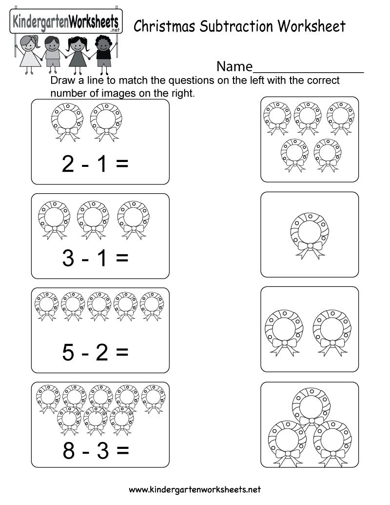 Christmas Math Worksheets For Kindergarten - Hatunisi
