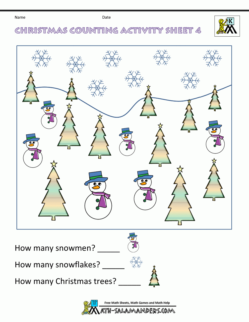 Christmas Maths Worksheets