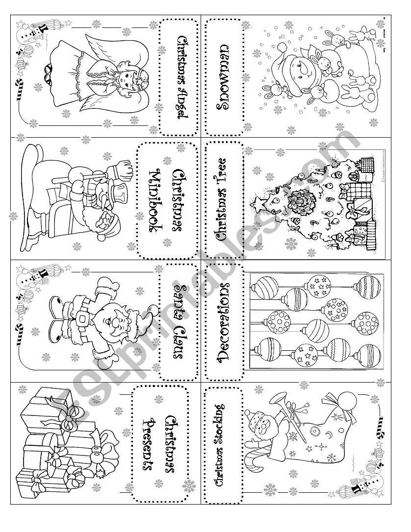 Christmas Mini Book*** - Esl Worksheetsnowflake33