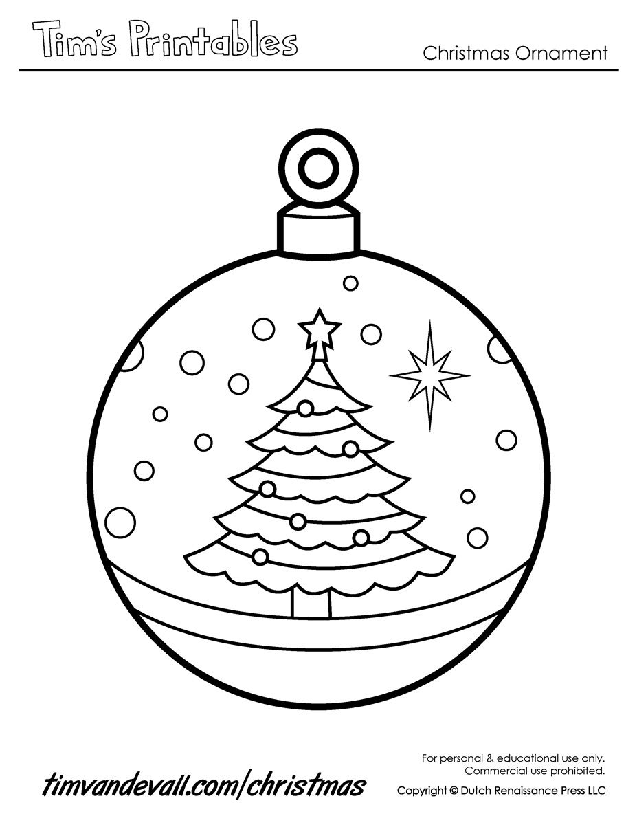 Christmas Ornaments To Print | Printable Paper Christmas