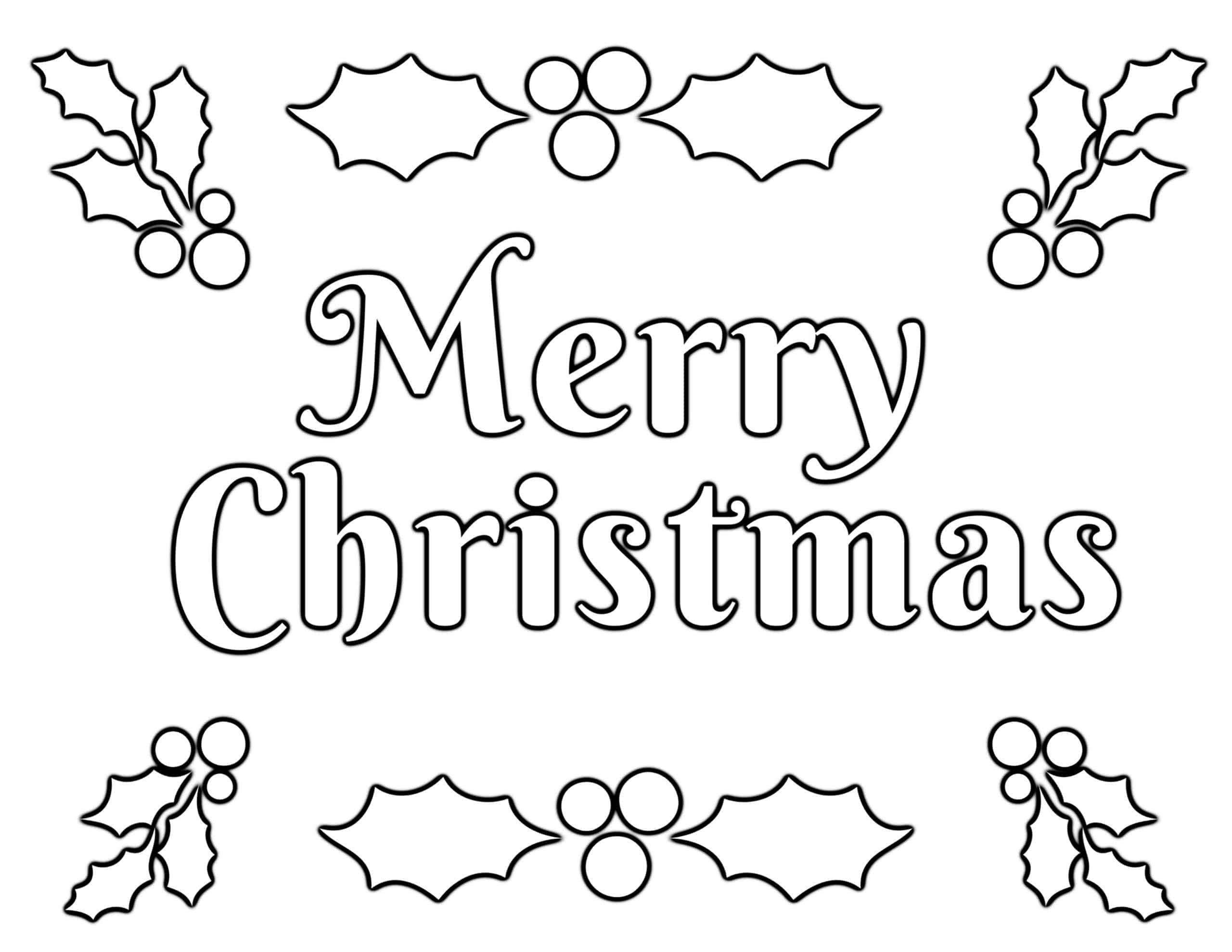 Christmas Printables Coloring Pages Christmas Coloring Pages