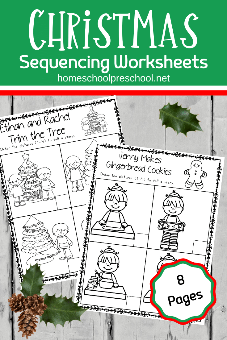 Christmas Sequence Worksheet Pack | Christmas Worksheets