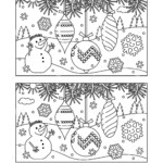Christmas Spot Difference Stock Illustrations – 124